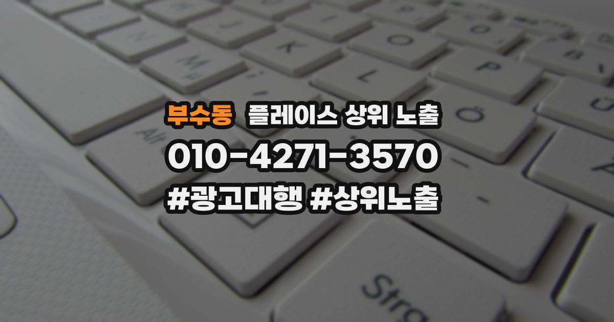 부수동 플레이스 상위 노출