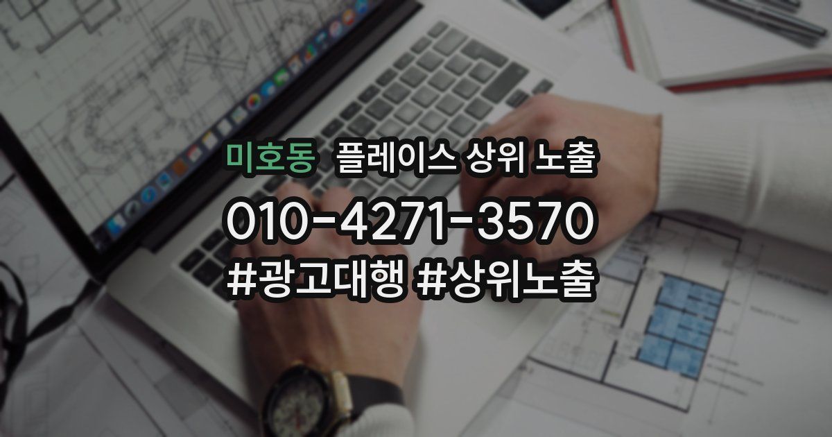 미호동 플레이스 상위 노출