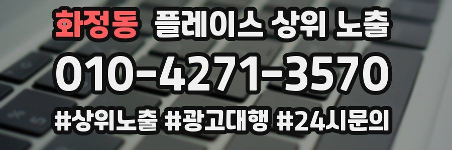 화정동 플레이스 상위 노출