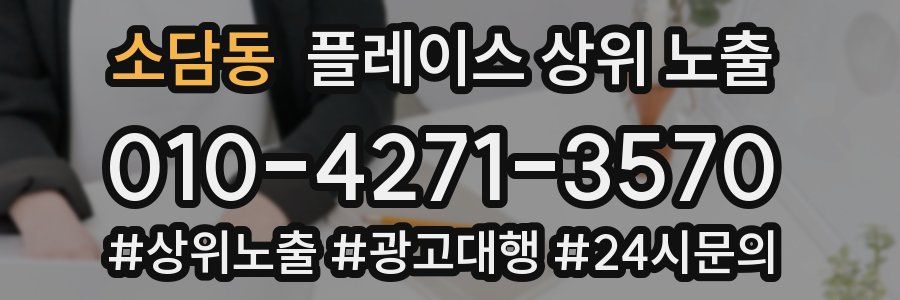 소담동 플레이스 상위 노출