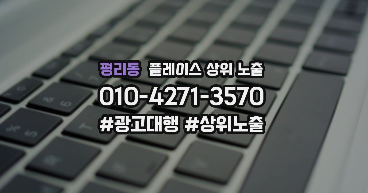 평리동 플레이스 상위 노출