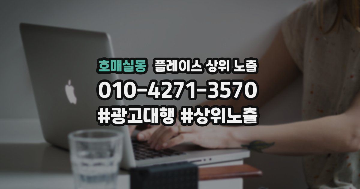 호매실동 플레이스 상위 노출