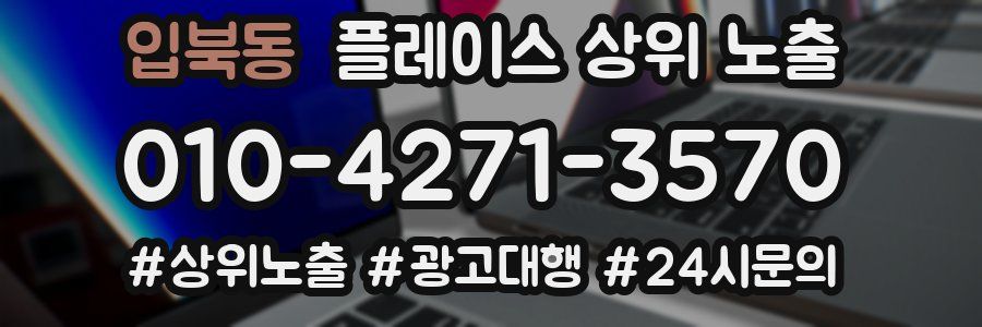 입북동 플레이스 상위 노출