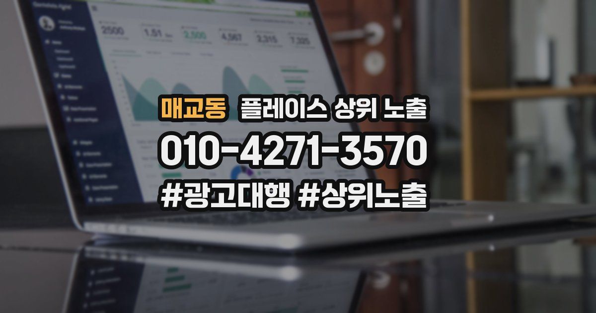 매교동 플레이스 상위 노출