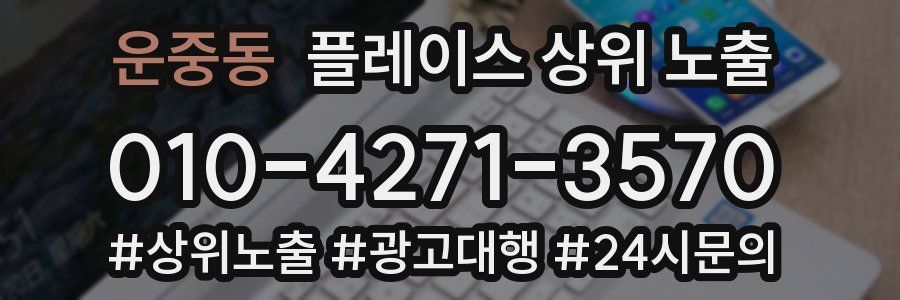 운중동 플레이스 상위 노출