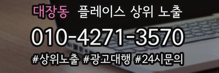 대장동 플레이스 상위 노출