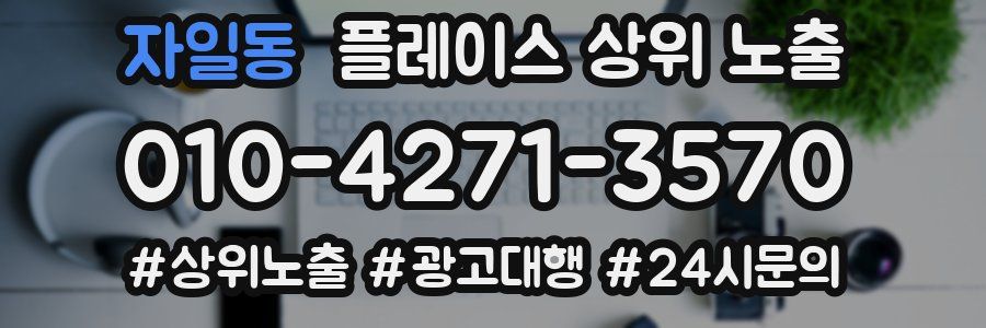 자일동 플레이스 상위 노출