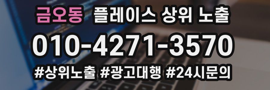 금오동 플레이스 상위 노출