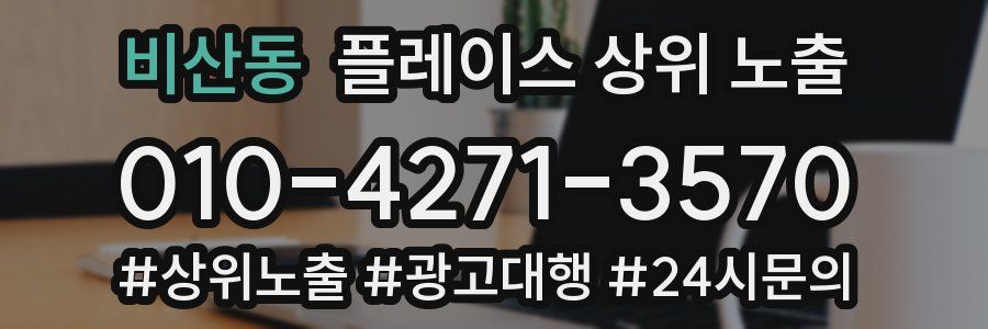 비산동 플레이스 상위 노출