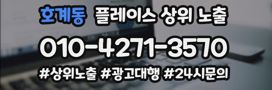 호계동 플레이스 상위 노출