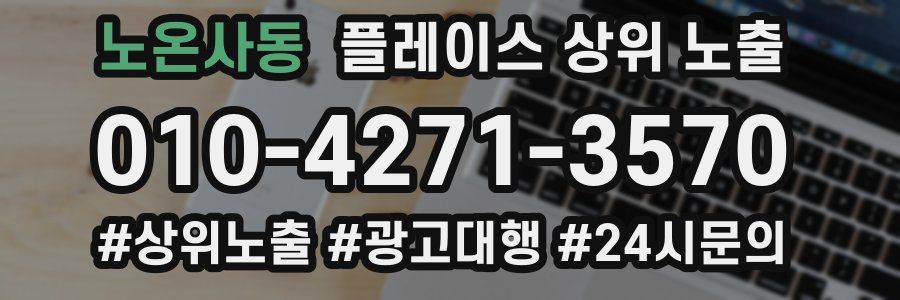 노온사동 플레이스 상위 노출