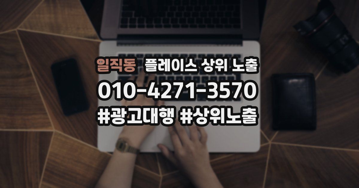 일직동 플레이스 상위 노출