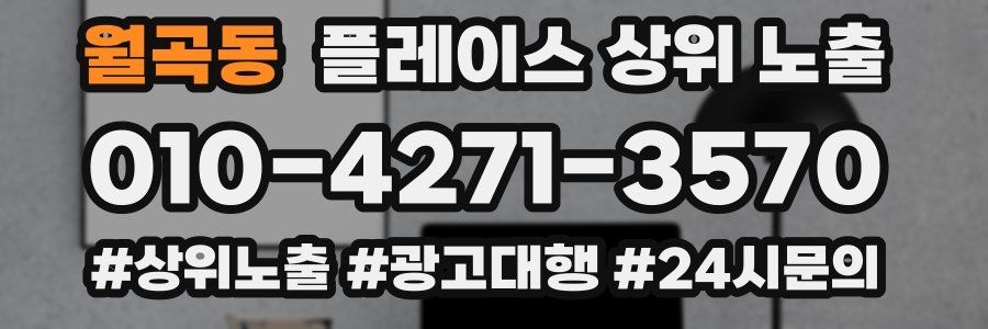 월곡동 플레이스 상위 노출
