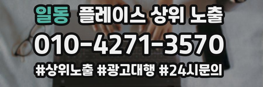 일동 플레이스 상위 노출