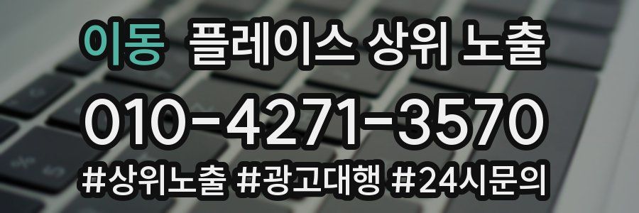 이동 플레이스 상위 노출