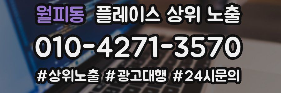 월피동 플레이스 상위 노출