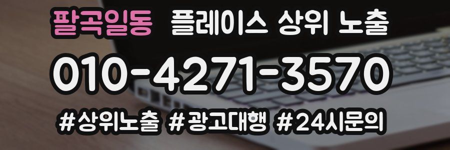 팔곡일동 플레이스 상위 노출