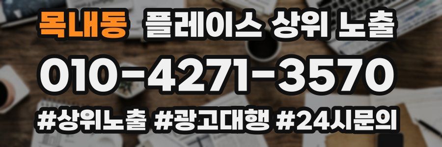목내동 플레이스 상위 노출