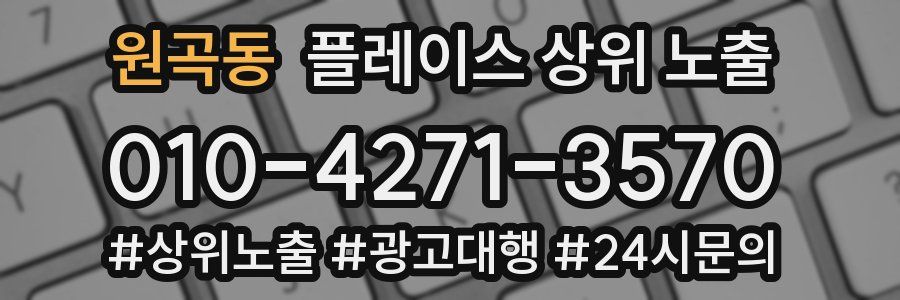 원곡동 플레이스 상위 노출