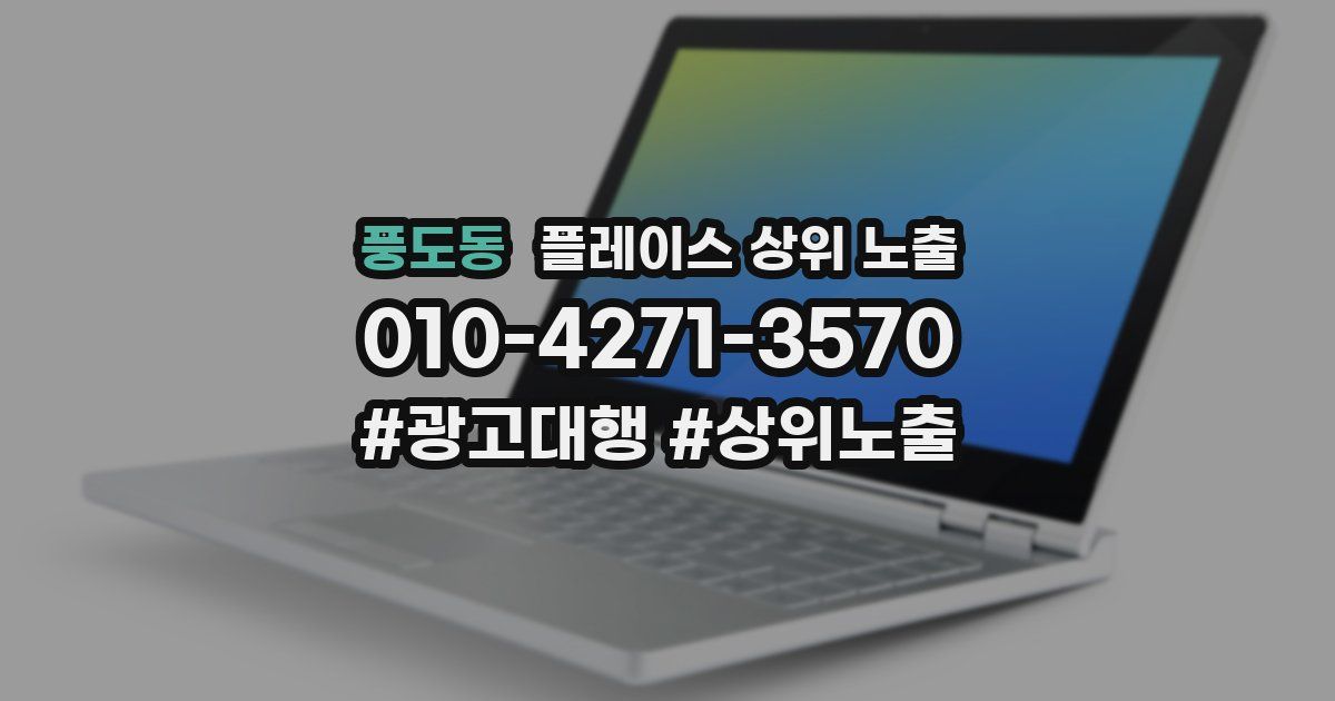 풍도동 플레이스 상위 노출