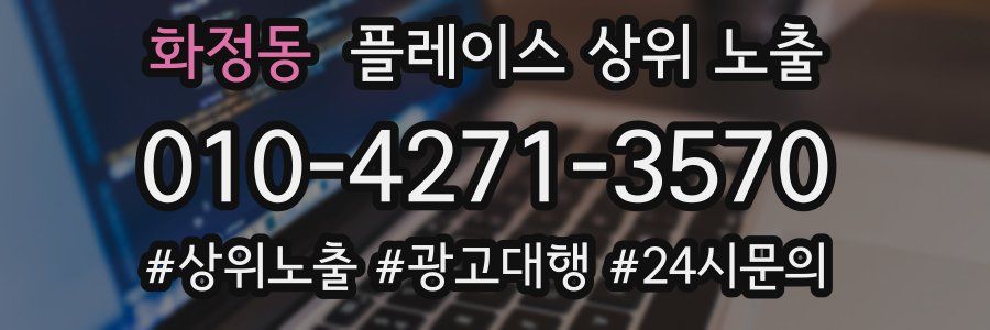 화정동 플레이스 상위 노출