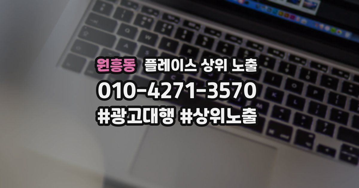 원흥동 플레이스 상위 노출