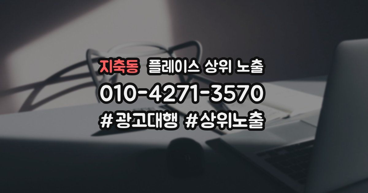지축동 플레이스 상위 노출
