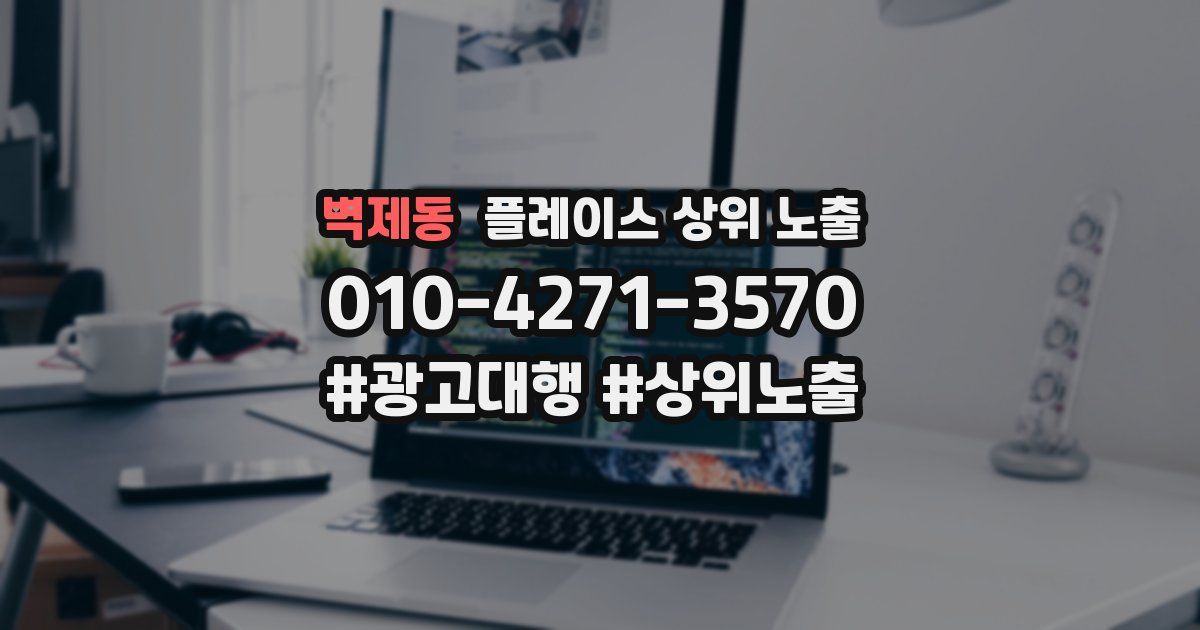 벽제동 플레이스 상위 노출