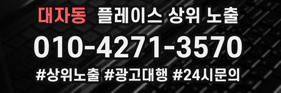 대자동 플레이스 상위 노출