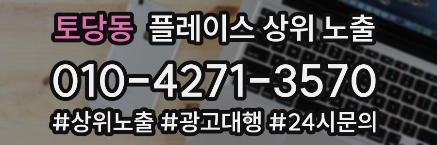 토당동 플레이스 상위 노출