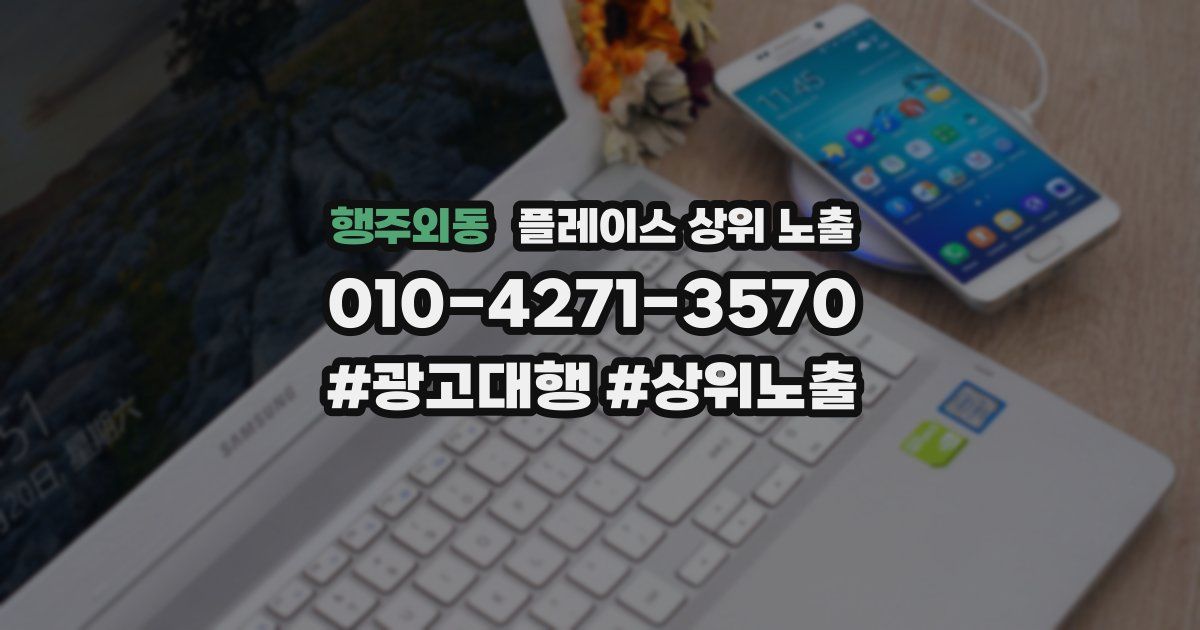 행주외동 플레이스 상위 노출