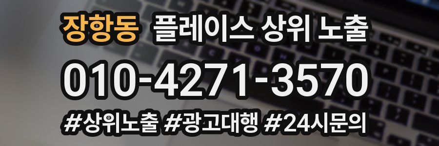 장항동 플레이스 상위 노출