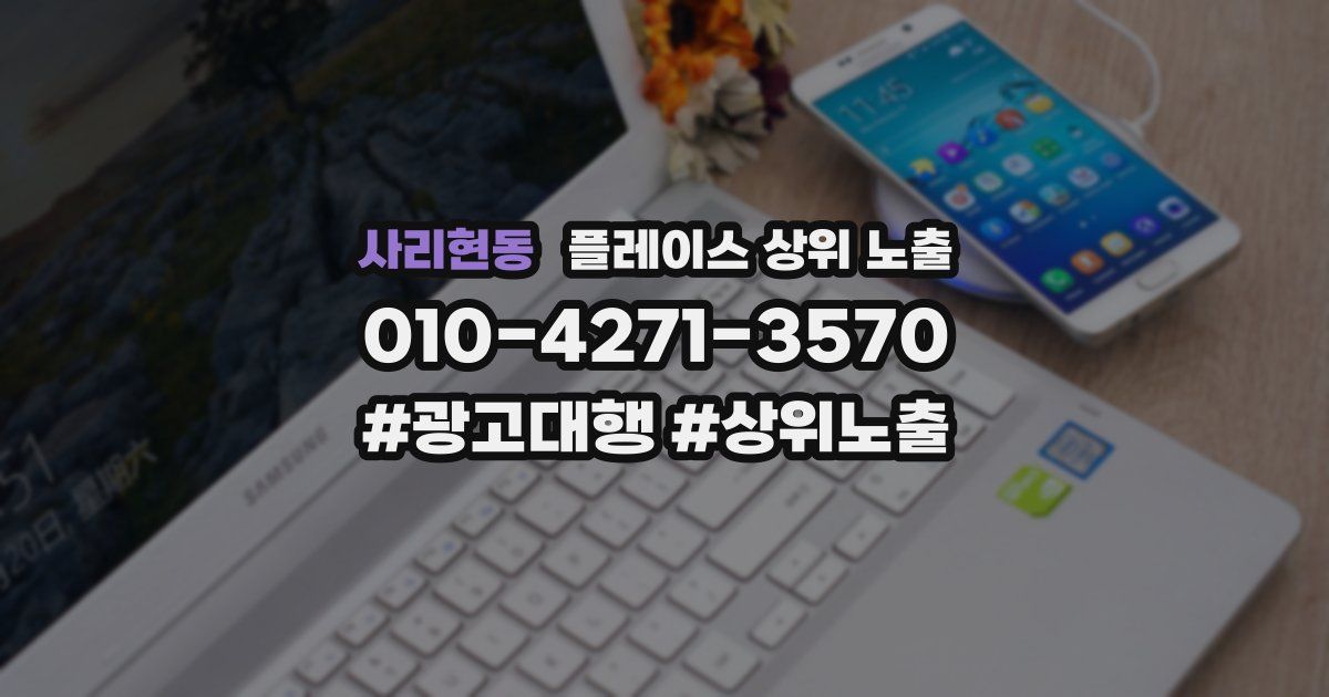사리현동 플레이스 상위 노출
