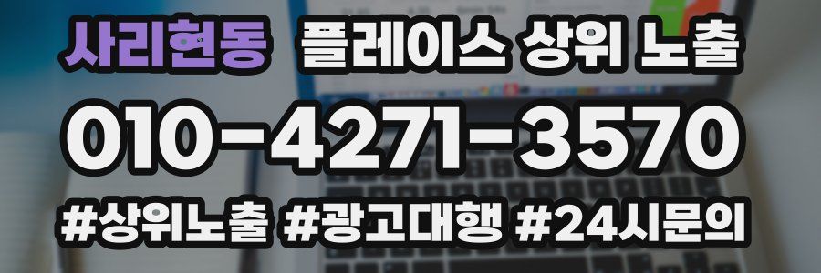 사리현동 플레이스 상위 노출