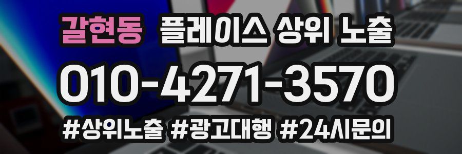 갈현동 플레이스 상위 노출