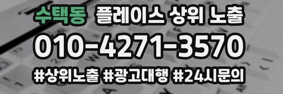 수택동 플레이스 상위 노출