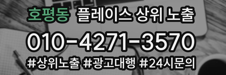 호평동 플레이스 상위 노출
