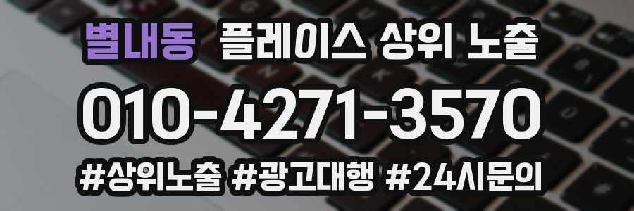 별내동 플레이스 상위 노출