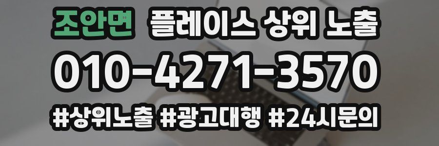 조안면 플레이스 상위 노출