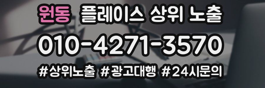 원동 플레이스 상위 노출