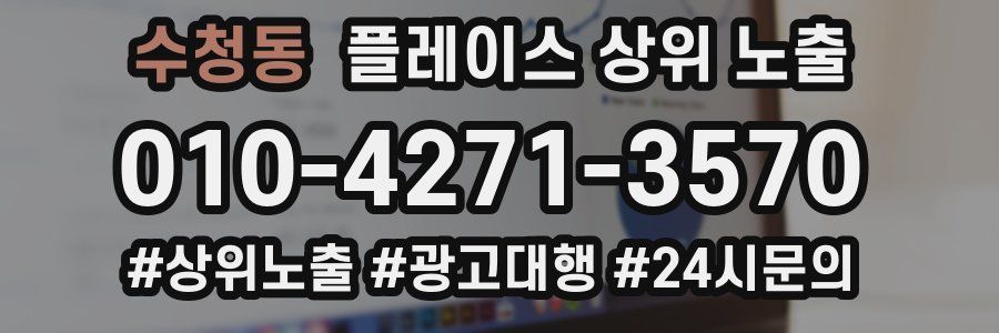 수청동 플레이스 상위 노출