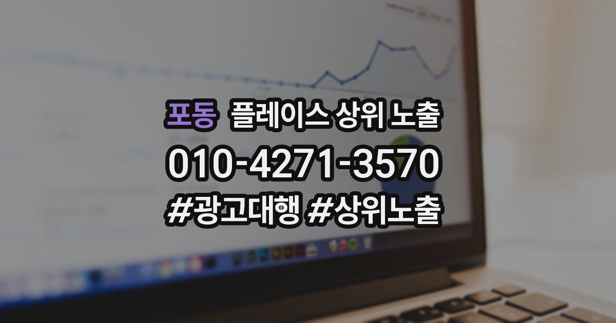 포동 플레이스 상위 노출
