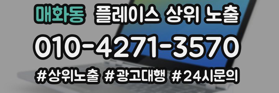 매화동 플레이스 상위 노출