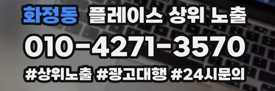 화정동 플레이스 상위 노출