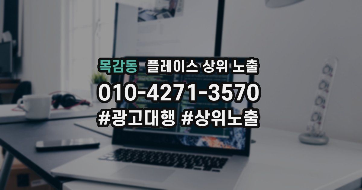 목감동 플레이스 상위 노출