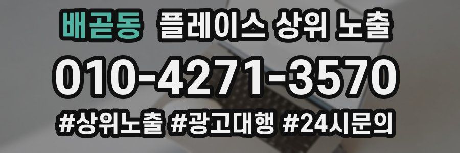 배곧동 플레이스 상위 노출