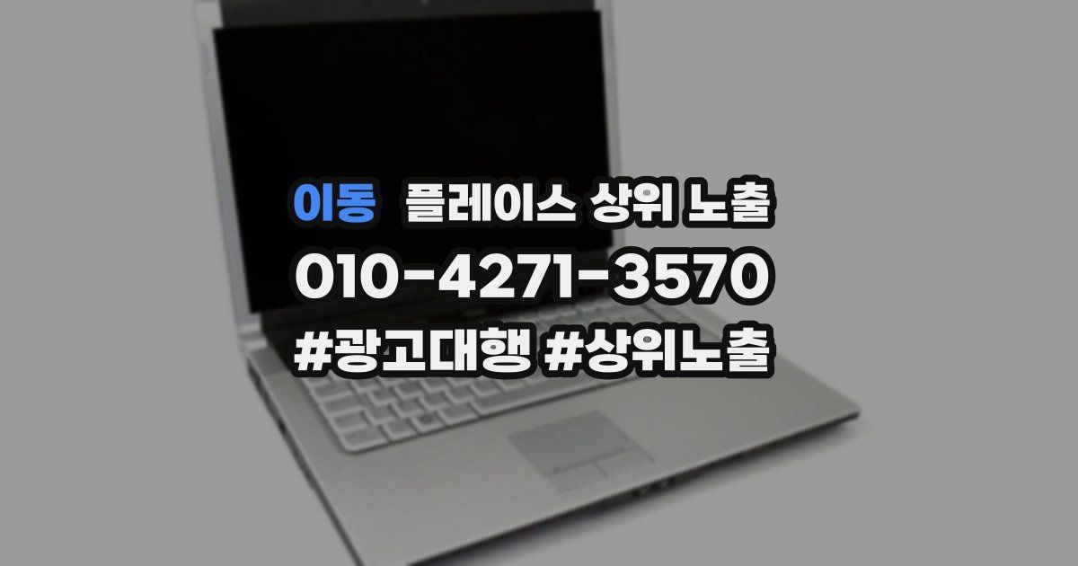이동 플레이스 상위 노출