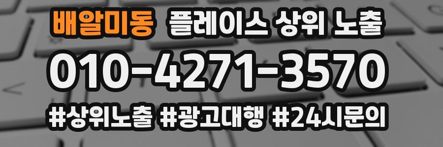 배알미동 플레이스 상위 노출