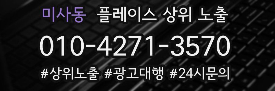 미사동 플레이스 상위 노출