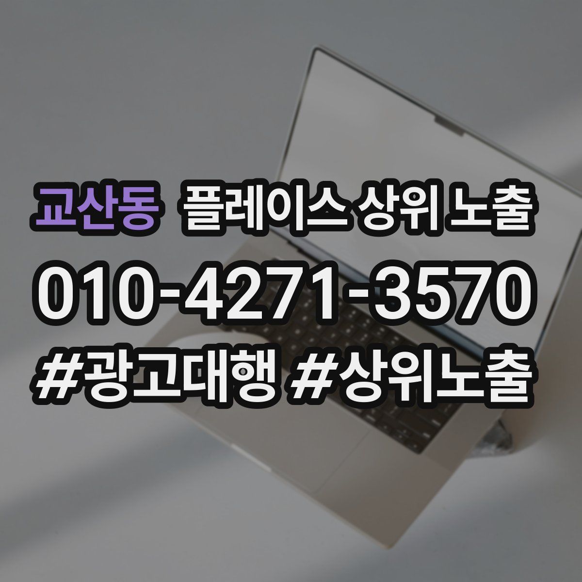 교산동 플레이스 상위 노출